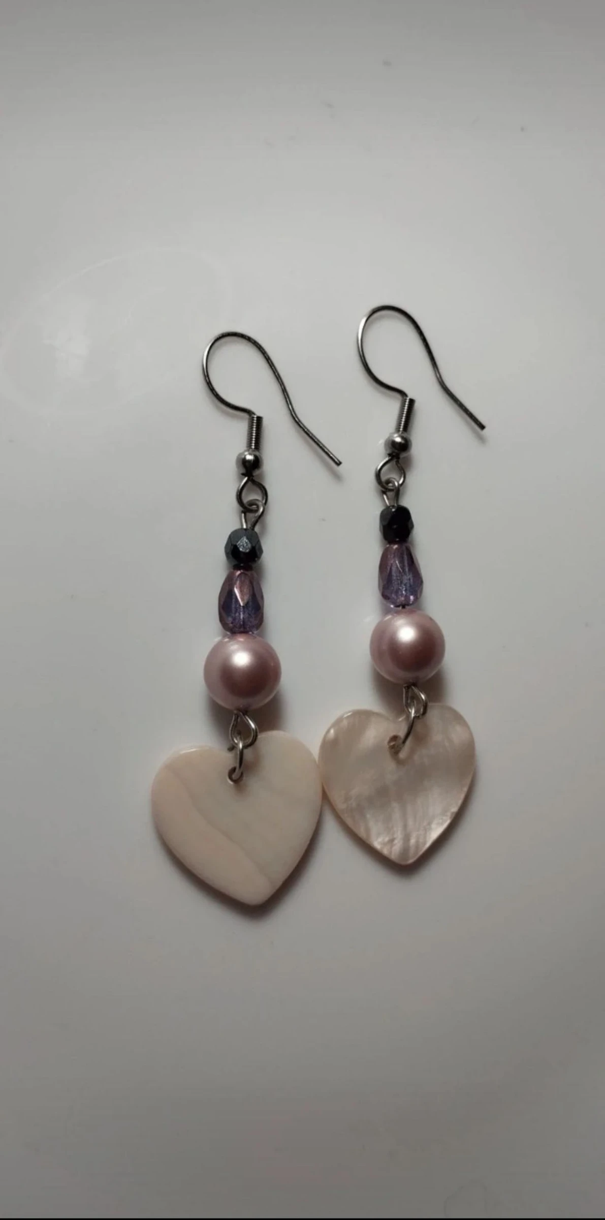 🩷💖💓Beautiful and Elegant Mother-of-Pearl, River Pearl and Swarovski Crystal Earrings💓💖🩷 – photo 5